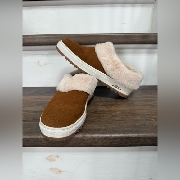 BLONDO Suri Tan WATERPROOF Faux Suede Slip On Shoe - Size 8 - Picture 12 of 13